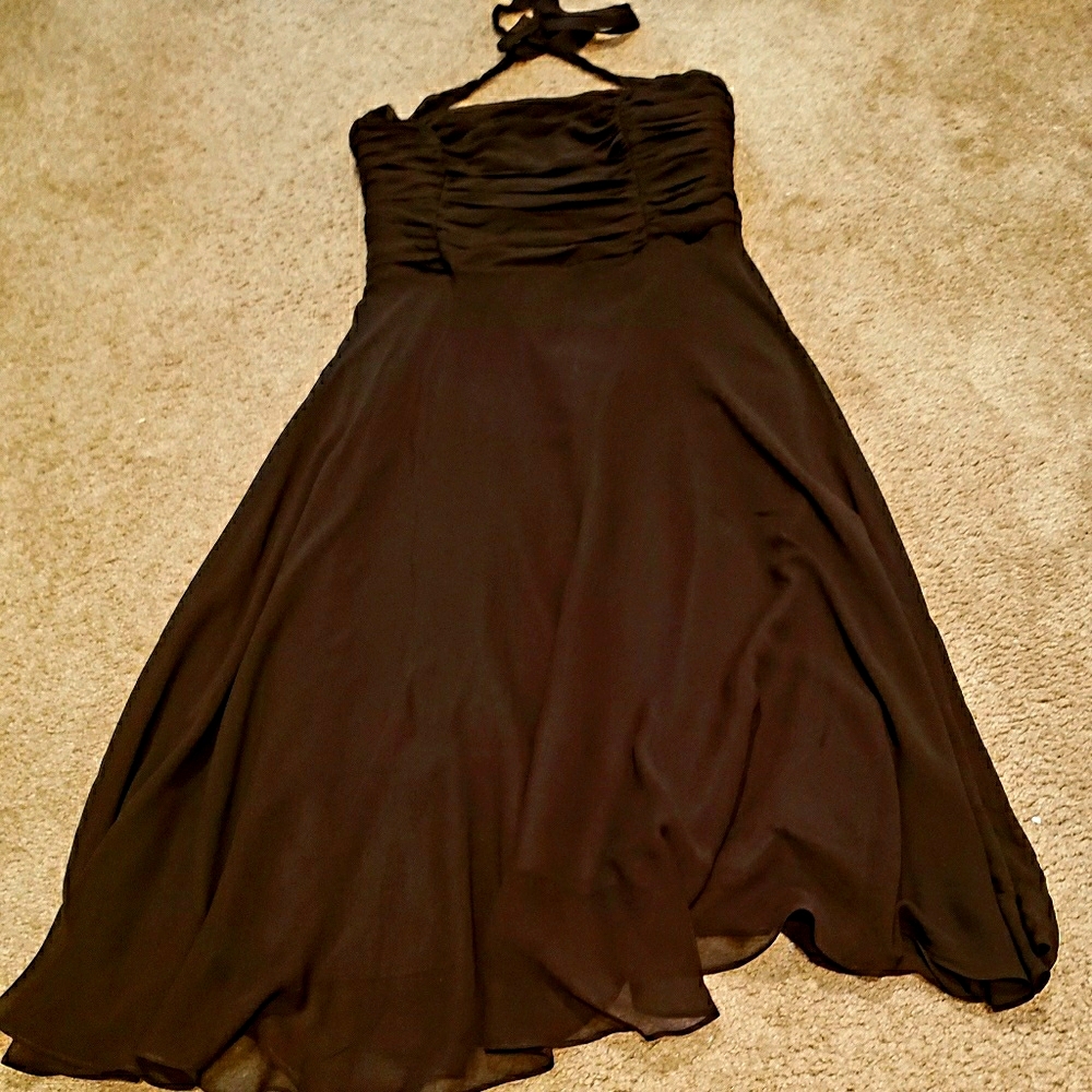 Maggie London, Halter Dress. Black Size 12 NEW
